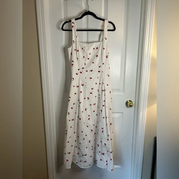 NWT Abercrombie Mila Stretch Midi Dress Size Large - Picture 5 of 13